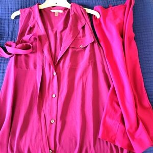 DKNYC fuschia dress size large